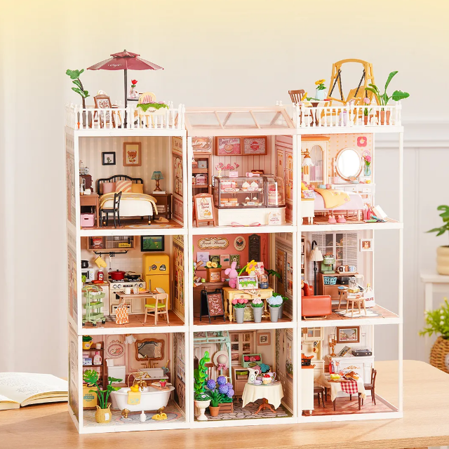 Fun DIY 3D Miniature Assembly Model for Bedroom and Study