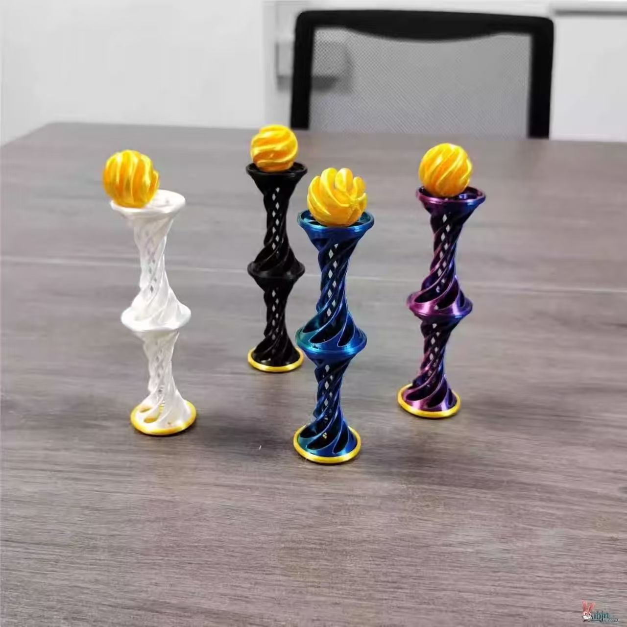 3D Printed Spiral Stress Relief Toy | Ejectable Decompression Toy for Focus & Fun