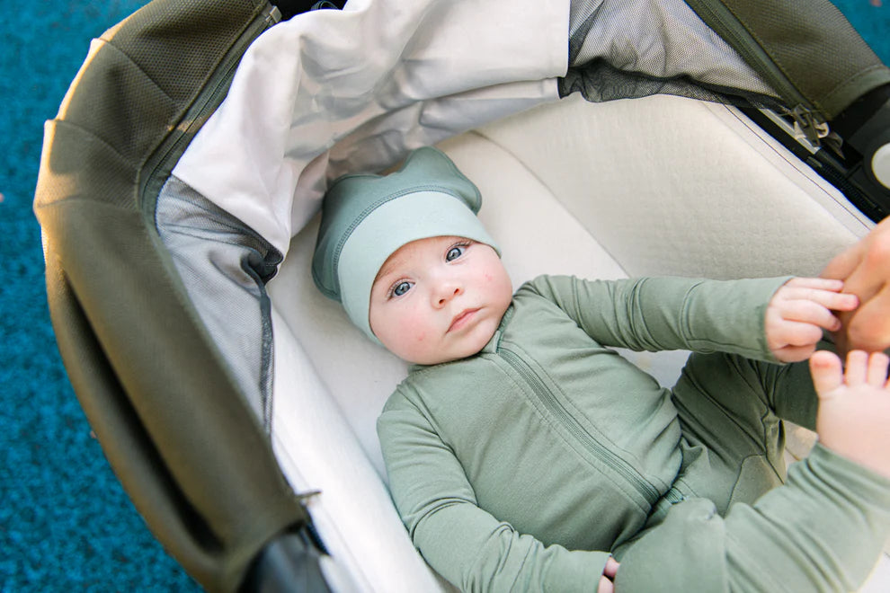 Baby Sleep Hat with Built-in Eye Mask – Soft Infant Cap for Napping & Relaxation