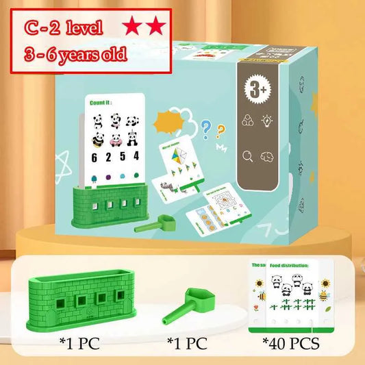 Montessori Logical Thinking Puzzle Game for Kids – Early Learning Shape Sorting