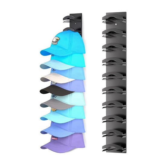 Baseball Cap Organizer (Set of 1) – Wall-Mounted Hat Rack with Strong Adhesive