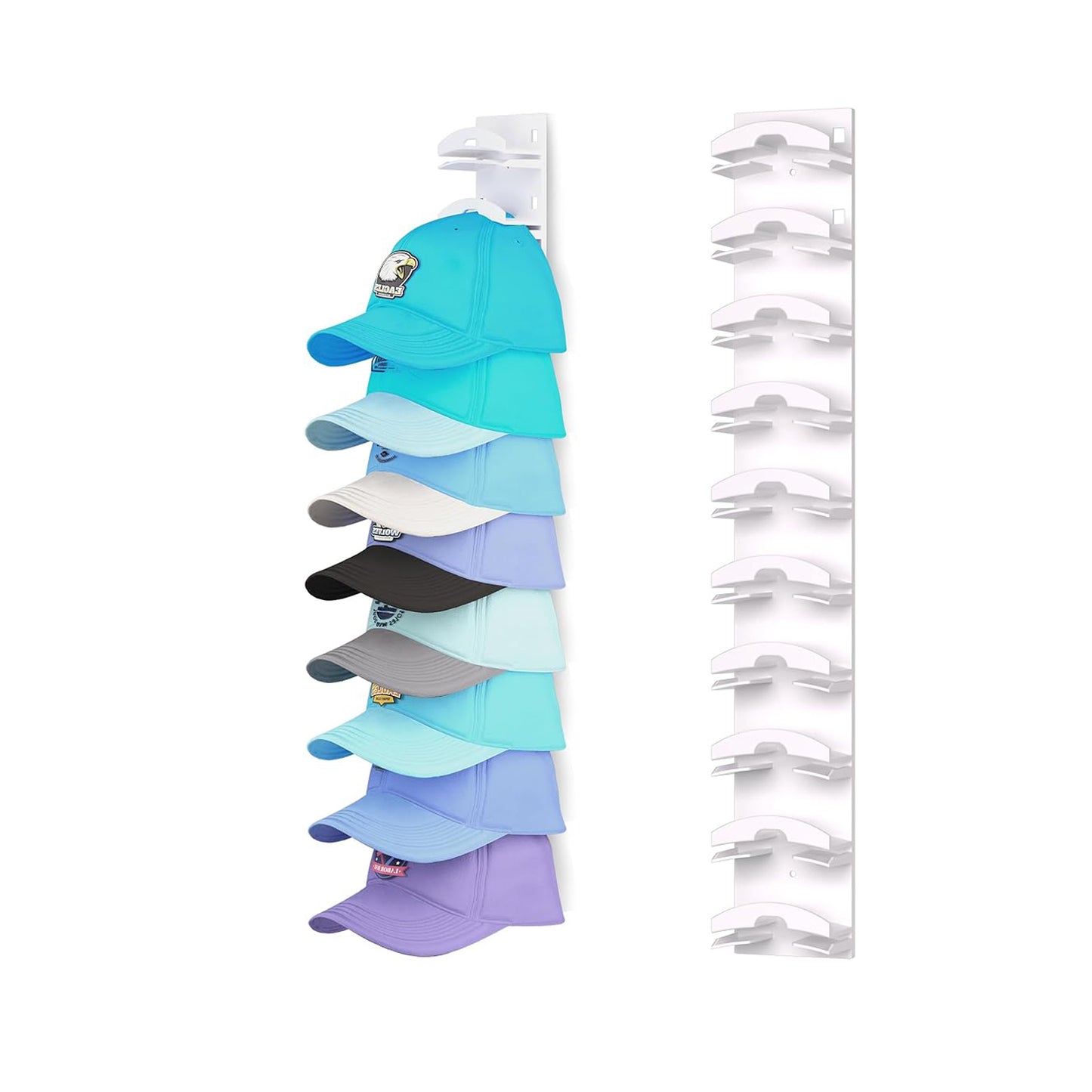 Baseball Cap Organizer (Set of 1) – Wall-Mounted Hat Rack with Strong Adhesive