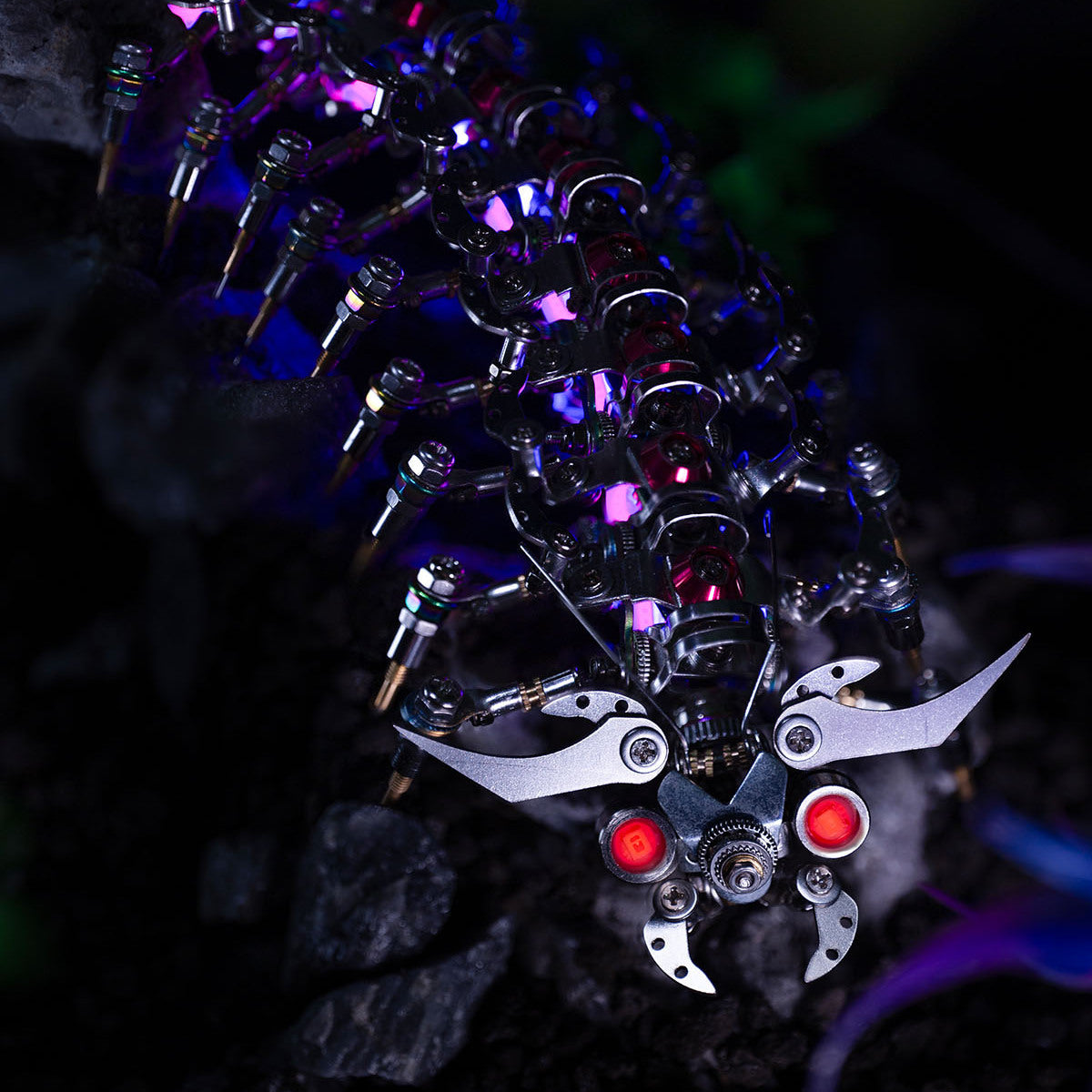 Nebulipedes Assembly Kit – Sci-Fi LED Mech Model, Dual-Color Glow