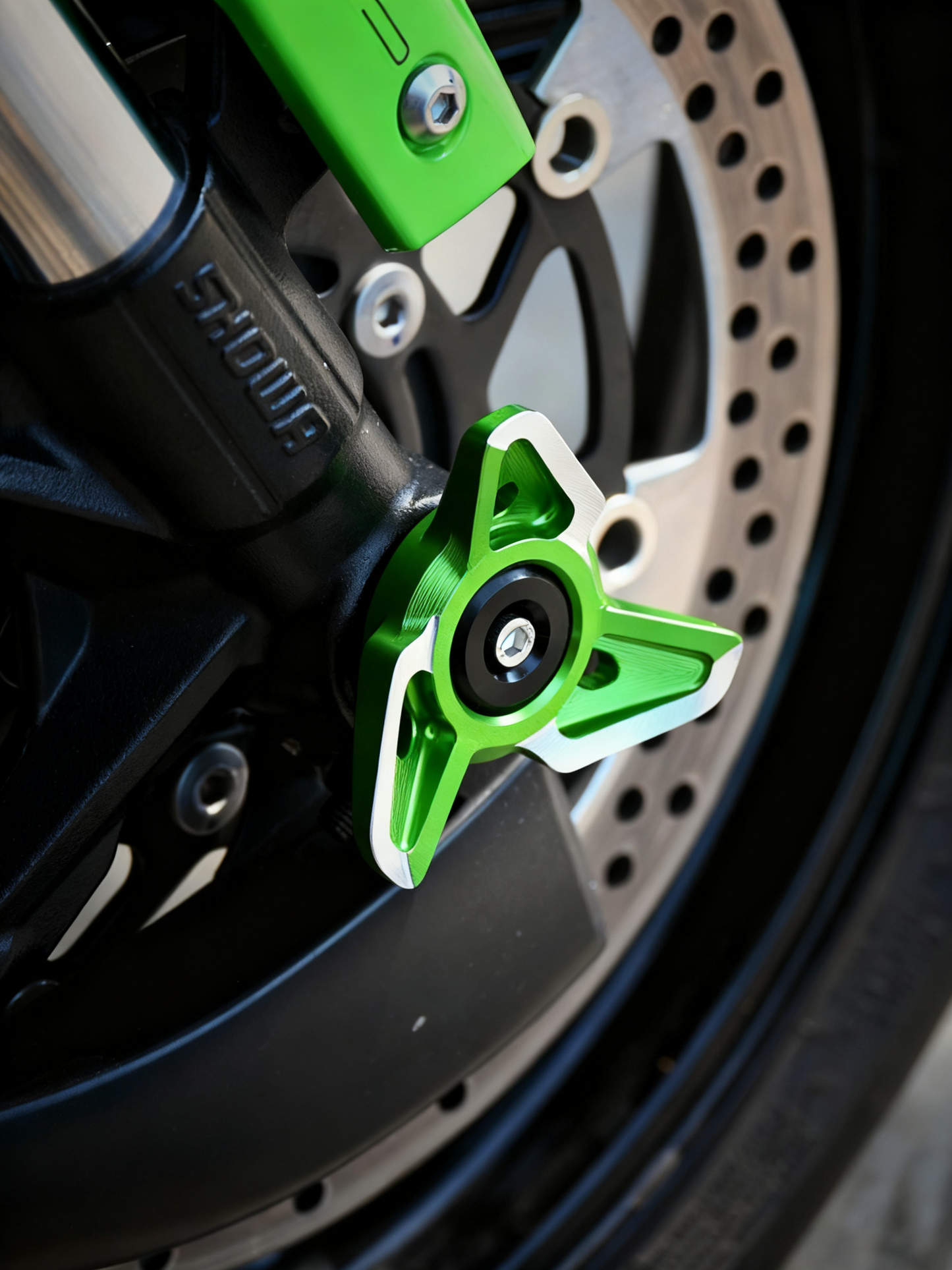 Universal Motorcycle Fork Slider – Protective Front Fork Guard for Street, Sport