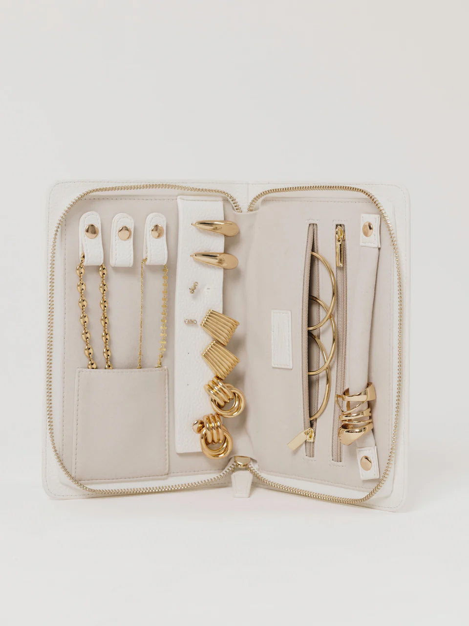 Travel Jewelry Organizer Box | Compact Jewelry Case | Safe, Tangle-Free Storage