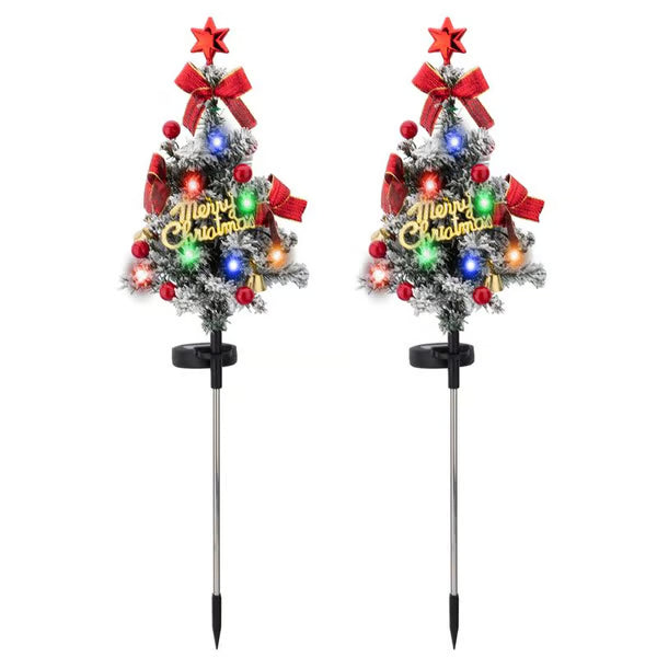 Solar Christmas Tree Stake Lights