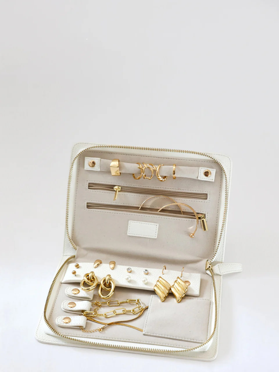 Travel Jewelry Organizer Box | Compact Jewelry Case | Safe, Tangle-Free Storage