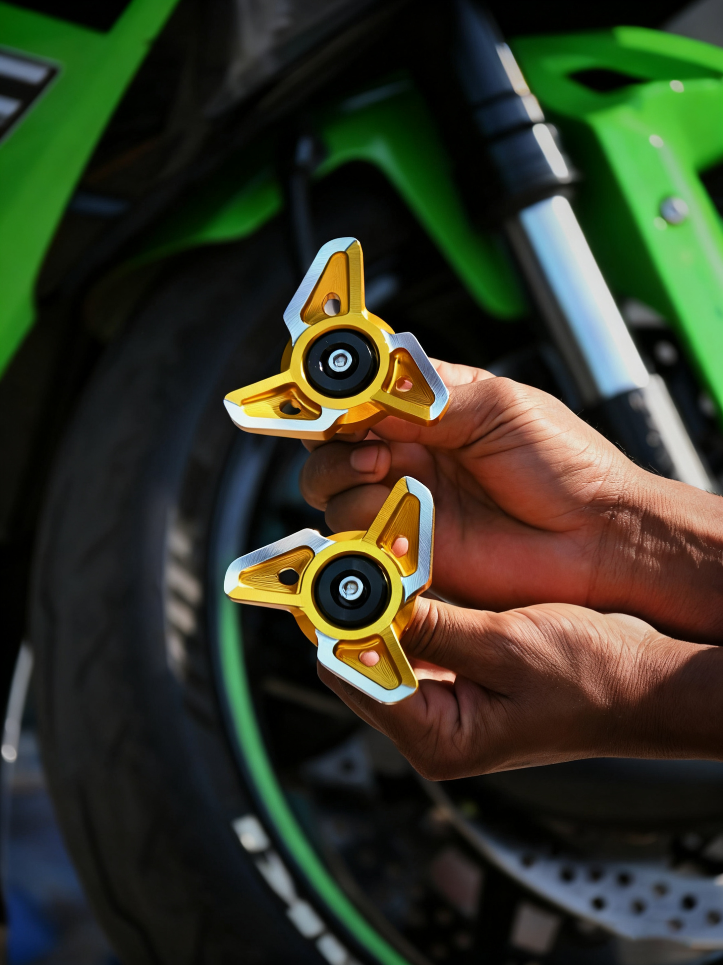 Universal Motorcycle Fork Slider – Protective Front Fork Guard for Street, Sport