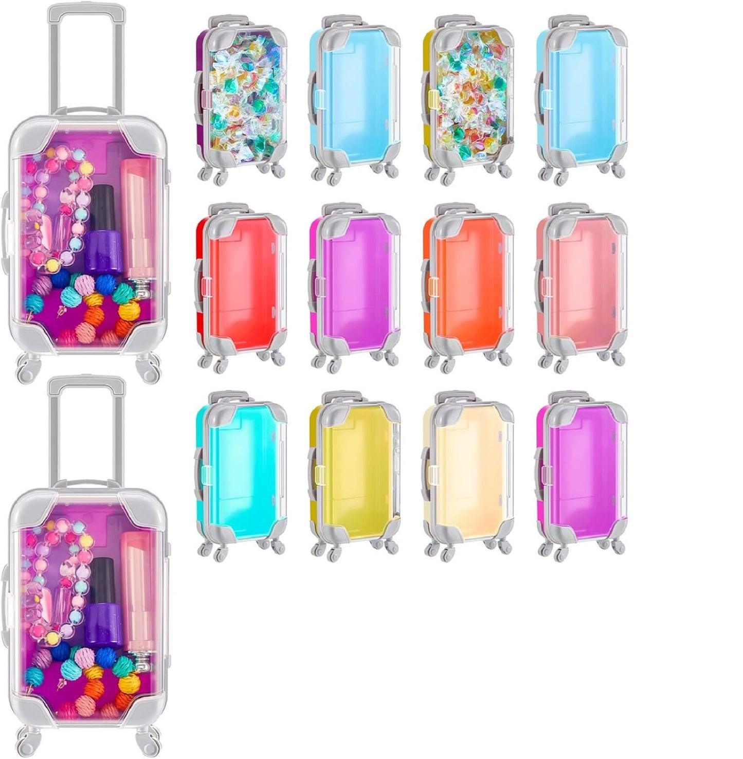 Mini Travel Suitcase Party Gift Boxes – For Candy, Cosmetics, Jewelry, Girls’ Birthday, Cruise, Wedding