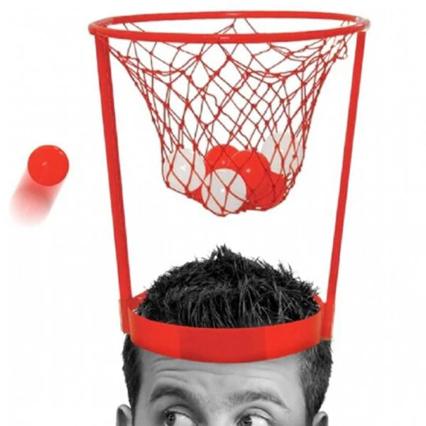 Basketball Headband Hoop Game – Adjustable Headband with 20 Balls