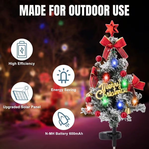 Solar Christmas Tree Stake Lights