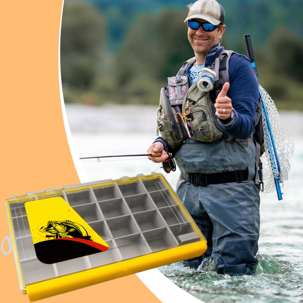 Fishing Tackle Box – Lightweight Adjustable Storage Case | Saltwater & Freshwater Fishing | Waterproof & Durable