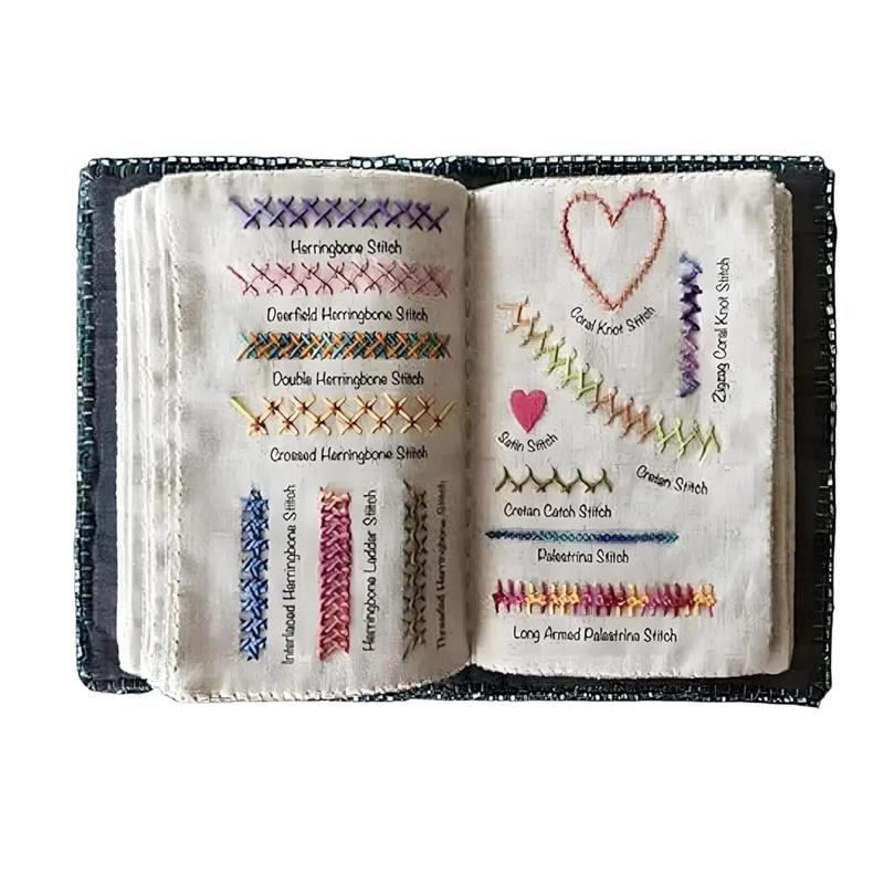Portable Embroidery Stitch Book + Professional Sewing Kit