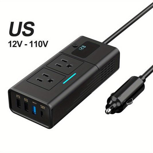 200W Car Power Inverter – 4 USB Fast Charging Ports