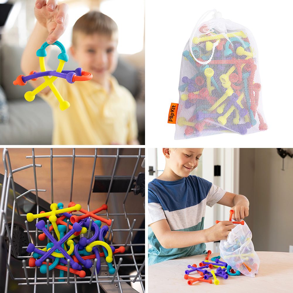 Plip Silicone Building Set – Creative STEM Construction Toy with Pop Connections