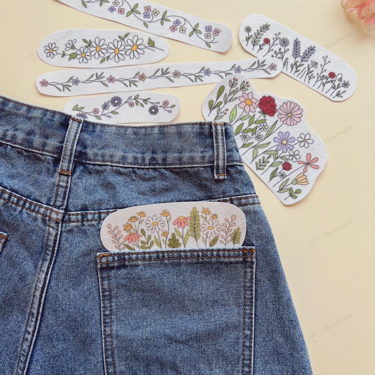 Vintage Garden Embroidery Pattern – Beginner-Friendly Tutorial