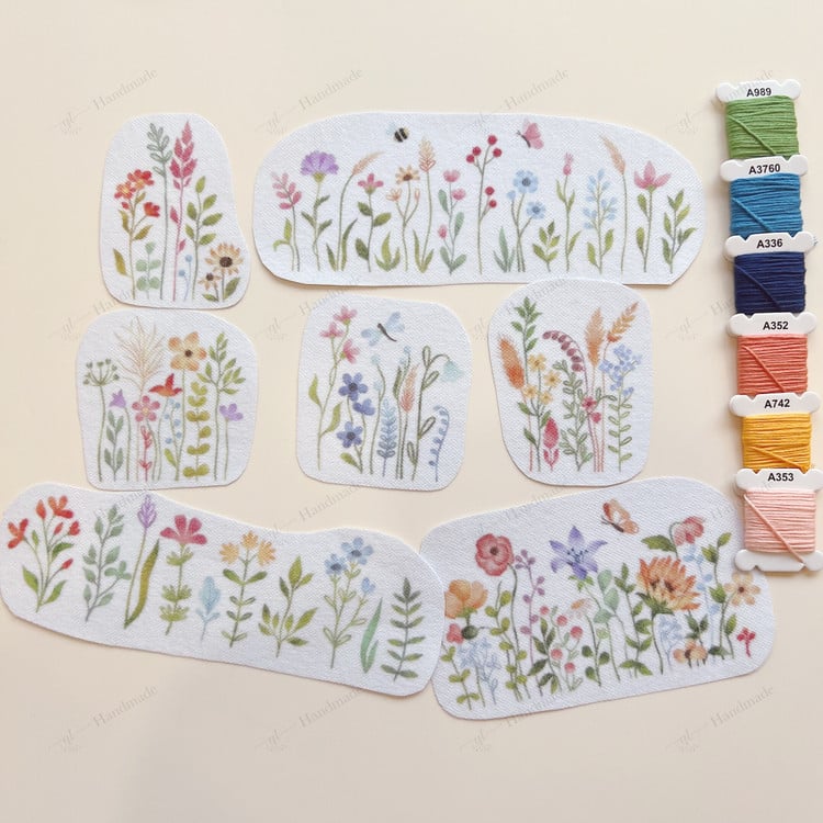 Vintage Garden Embroidery Pattern – Beginner-Friendly Tutorial