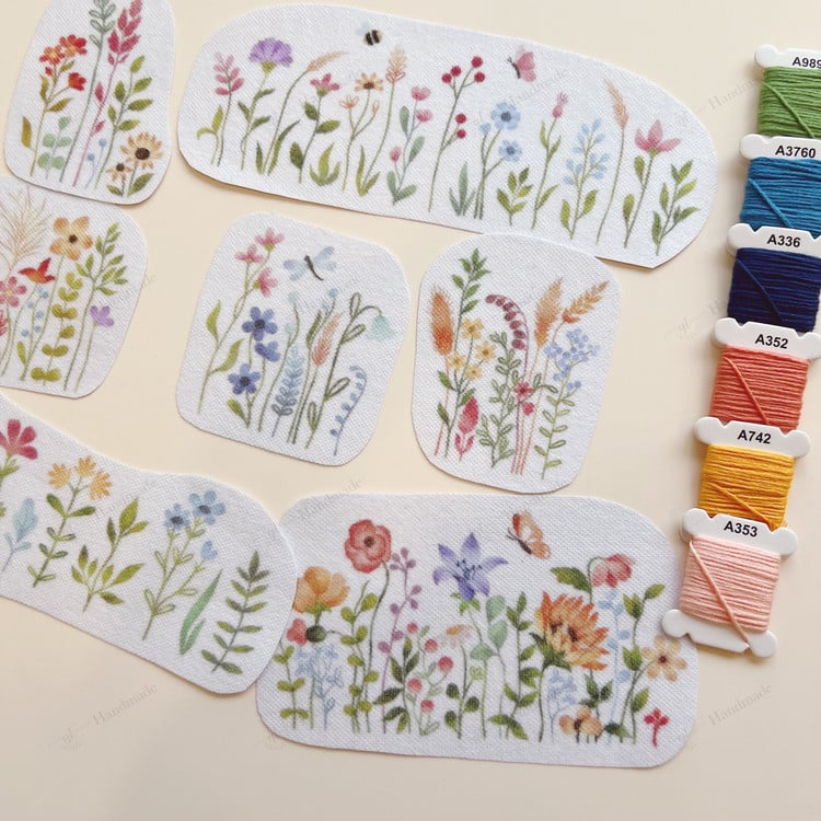Vintage Garden Embroidery Pattern – Beginner-Friendly Tutorial
