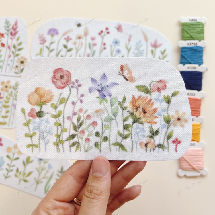 Vintage Garden Embroidery Pattern – Beginner-Friendly Tutorial