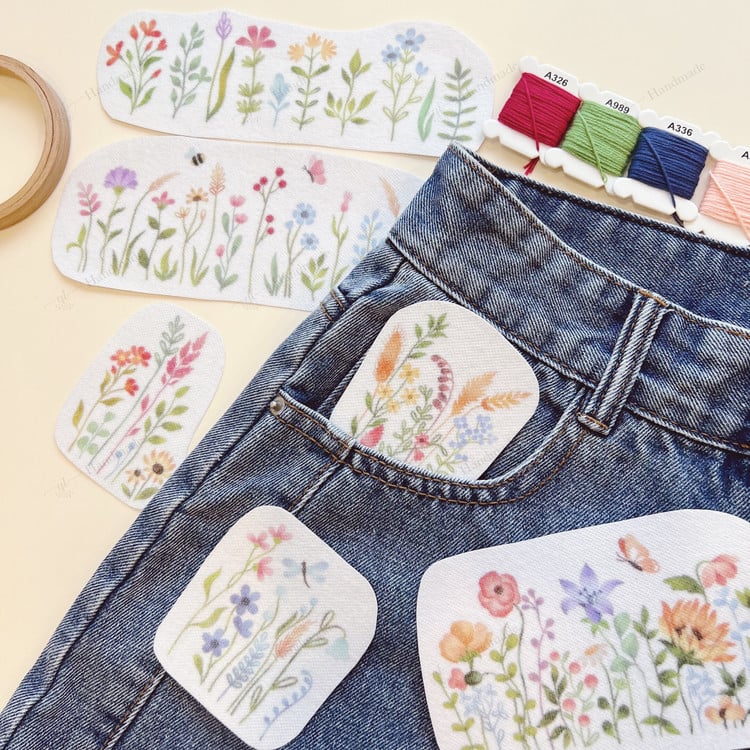 Vintage Garden Embroidery Pattern – Beginner-Friendly Tutorial