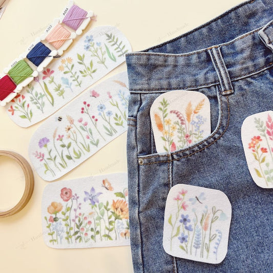 Vintage Garden Embroidery Pattern – Beginner-Friendly Tutorial