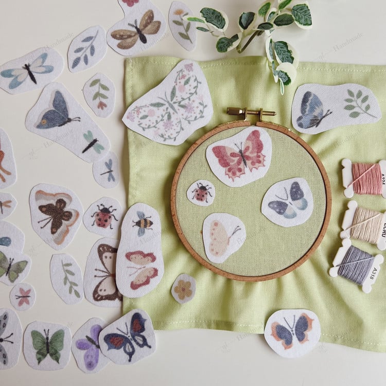 Vintage Garden Embroidery Pattern – Beginner-Friendly Tutorial