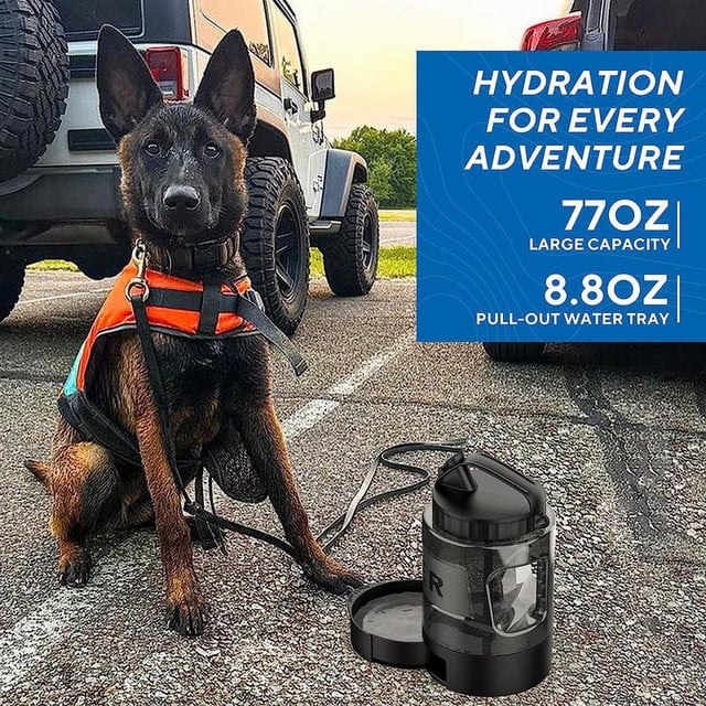 Portable Dog Water Bottle with Dispenser – Promote Health & Happiness | Durable & Safe | Loved by Pets and Owners