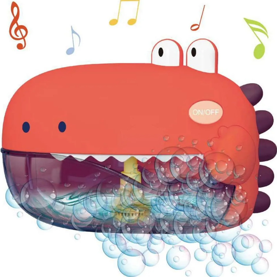 Automatic Dinosaur Bubble Machine – Electric Bathtub Toy with Music
