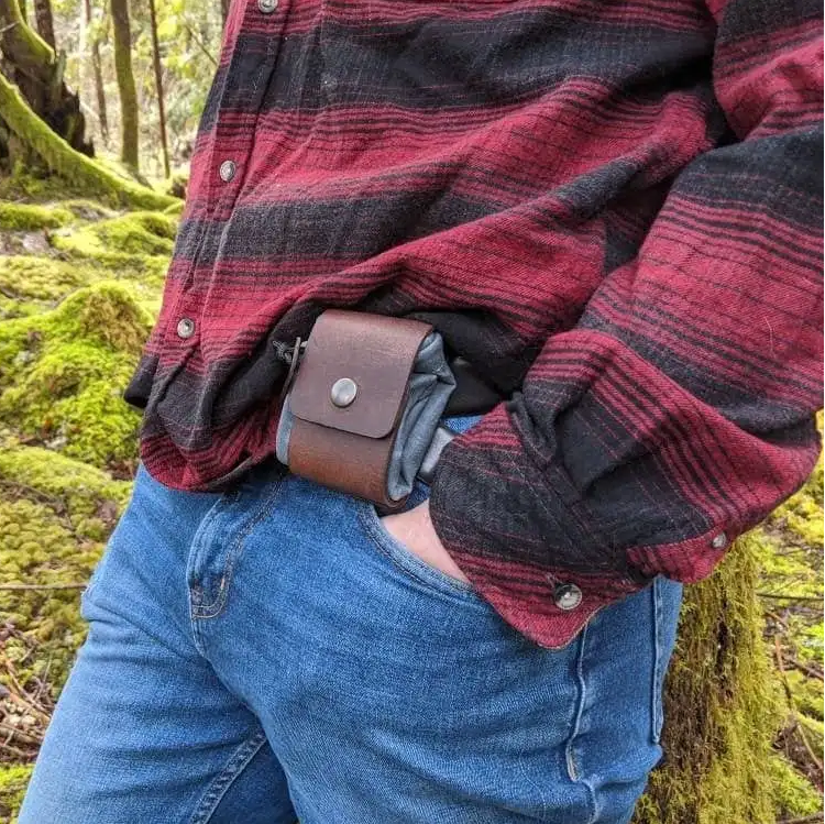 Waxed Canvas Foraging Hip Pouch