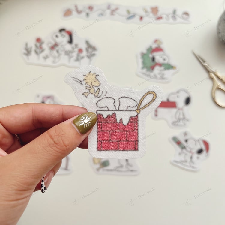 Snoopy Noel Winter Embroidery Pattern – Stick & Stitch Kit for Beginners