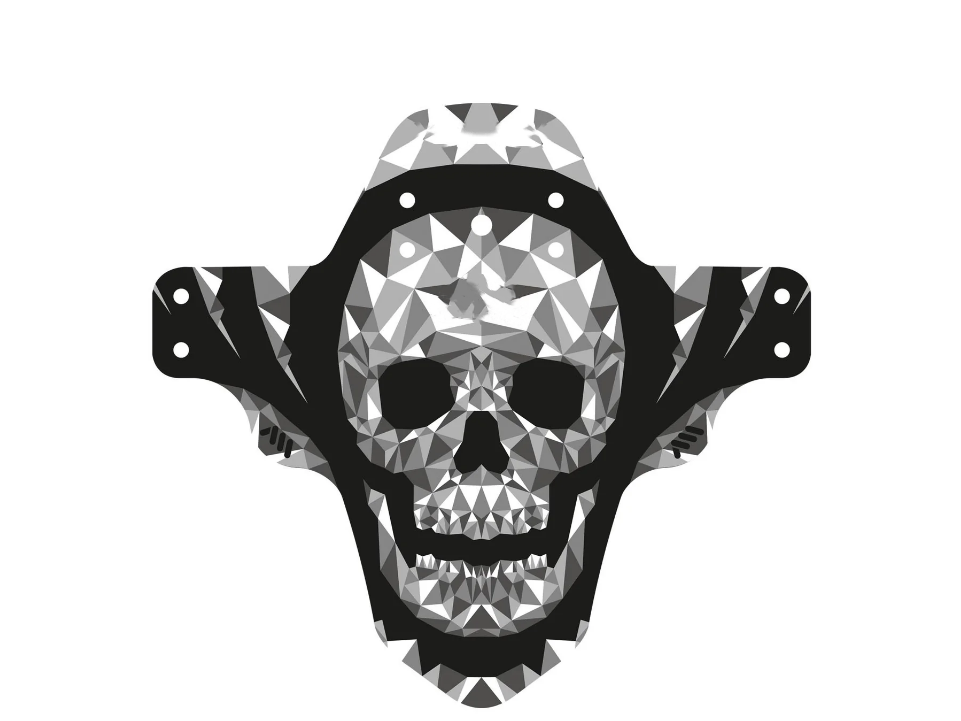Skull Mudguard – Durable 1.2mm Bike Fender for Ultimate Mud