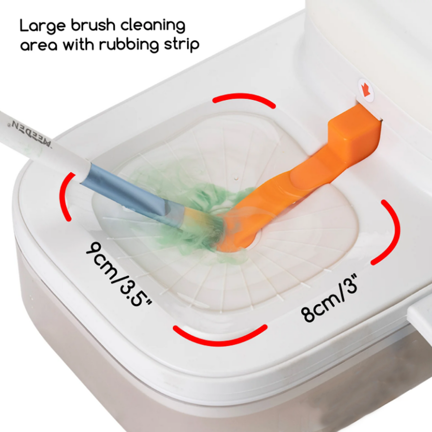 Foldable paintbrush cleaner