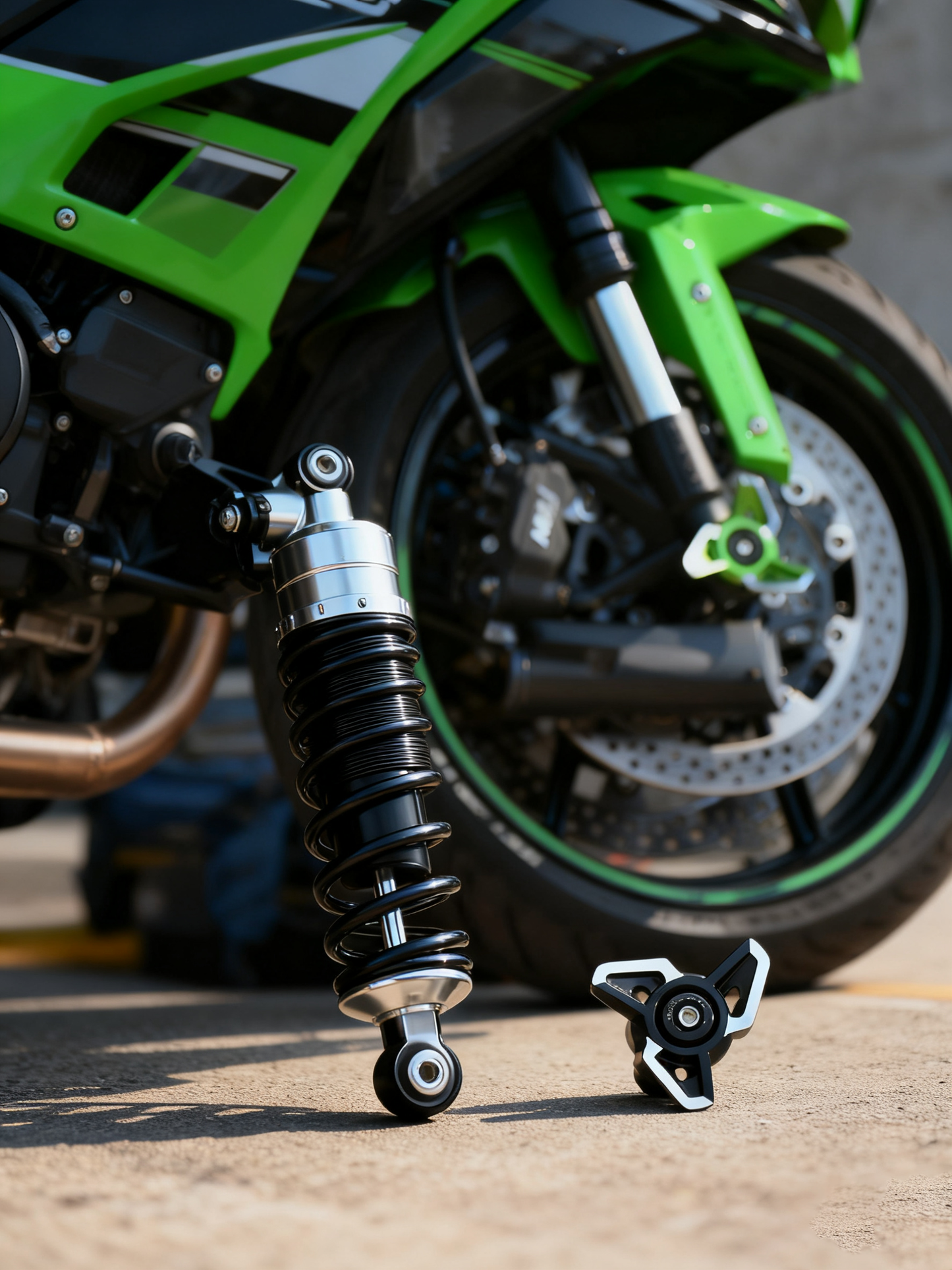 Universal Motorcycle Fork Slider – Protective Front Fork Guard for Street, Sport