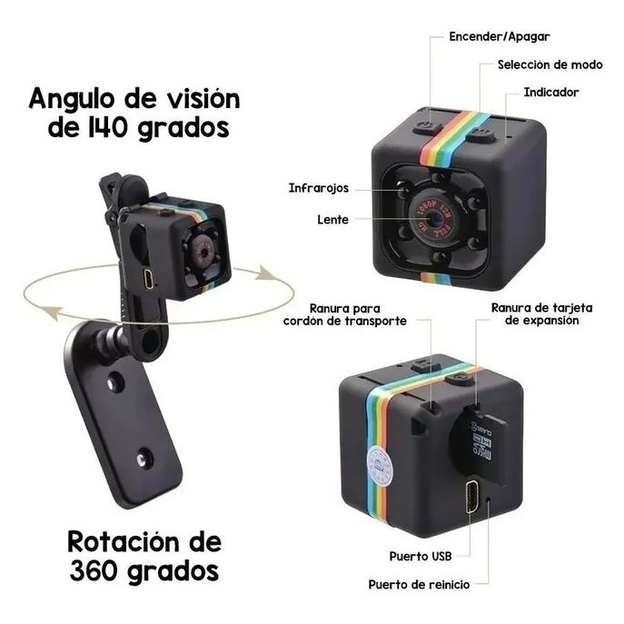 Mini Spy Camera – Full HD 1080P with Night Vision