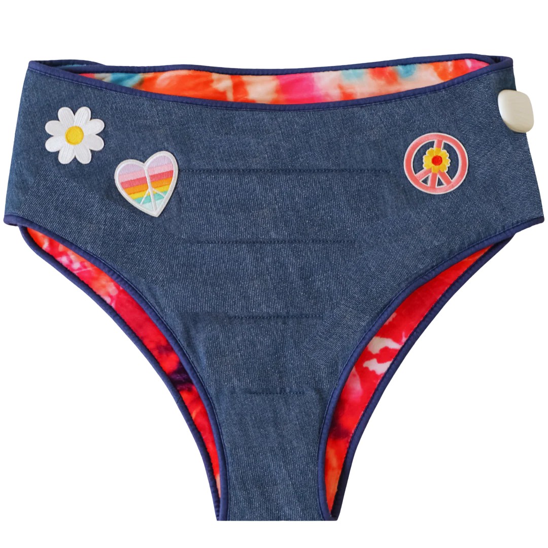 Heated underwear can warm the uterus