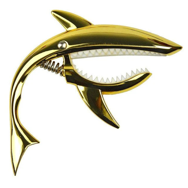 Shark Bite Design Guitar Capo – Zinc Alloy Quick-Change Capo with Memory Spring