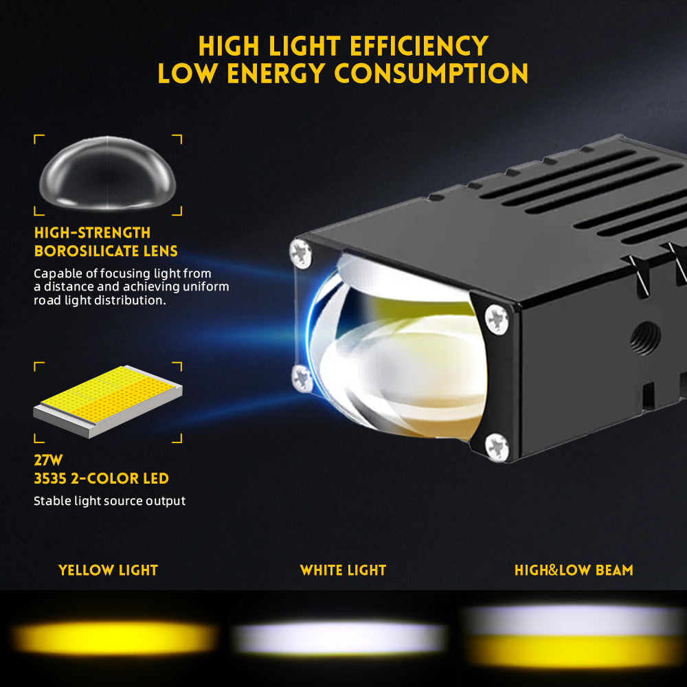 Ultra-Thin Dual-Beam Projection Lens Grille Light – For Vehicles