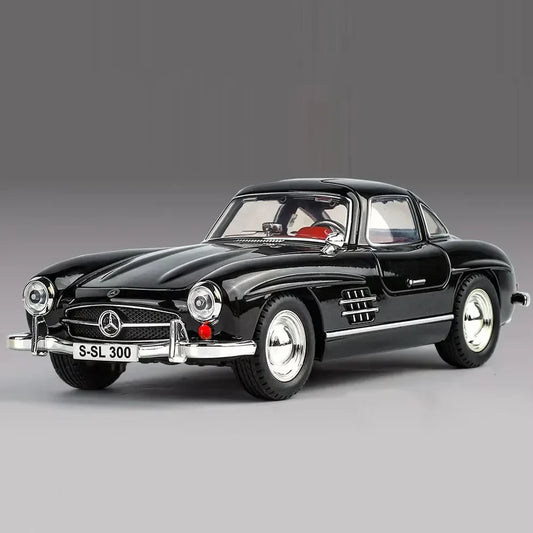 1:24 300SL Diecast Vintage Car – Alloy Model with Lights, Music & Openable Doors