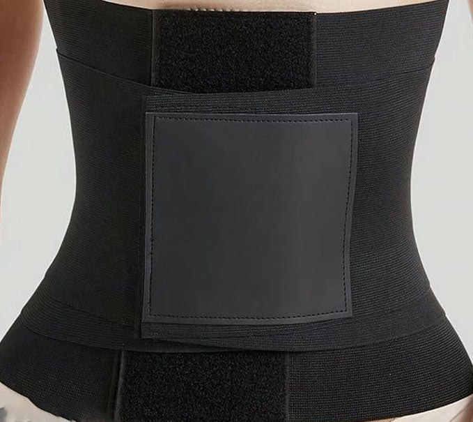 Double Compression Waist Trainer with Back Support | Adjustable Shaping Belt for Posture & Comfort