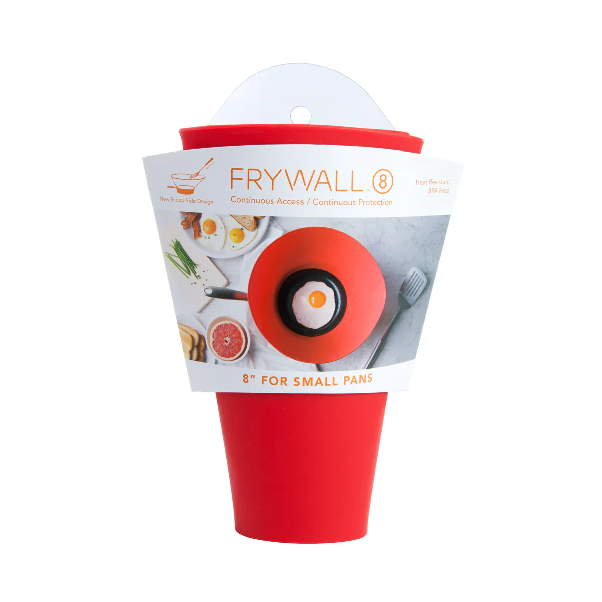 8-Inch Non-Slip Fry Pan Splash Guard – Protect Your Kitchen While Cooking