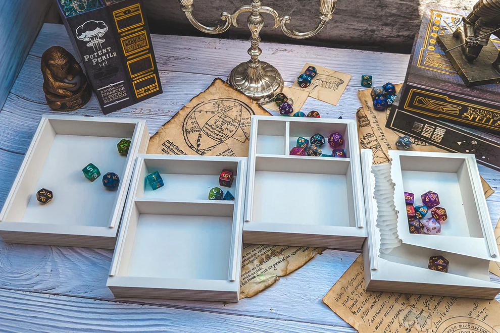 Dice Tray & Dice Tower Set – Organized Storage | Perfect for Tabletop Gaming