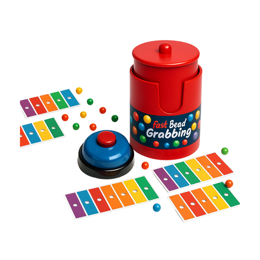 Color Line Bingo Board Game – Fast-Paced Matching Game with Bell for Party & Family Fun