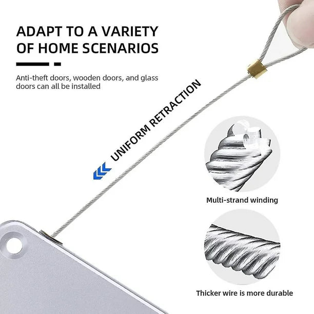 Self-Adhesive Automatic Door Closer – Quiet & Durable