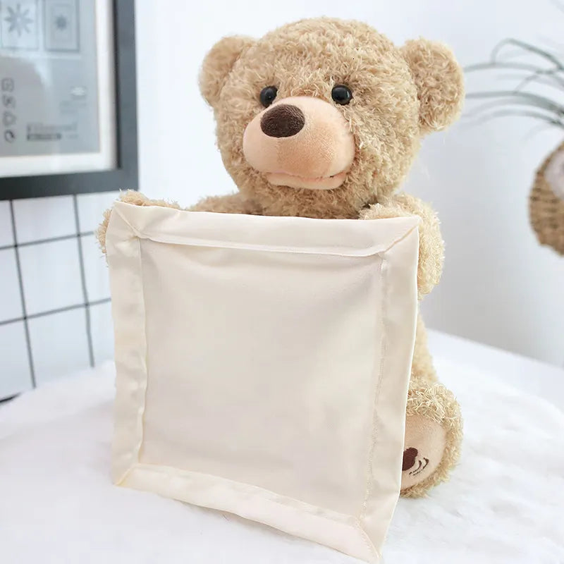 Talking Plush Hide-and-Seek Toy for Kids – Bear | Interactive Sound + Surprise Egg | Fun & Educational Gift