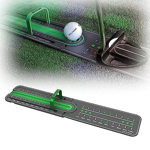 Golf Putting Trainer – Precision Putting Practice Aid | Portable Putting Alignment Tool