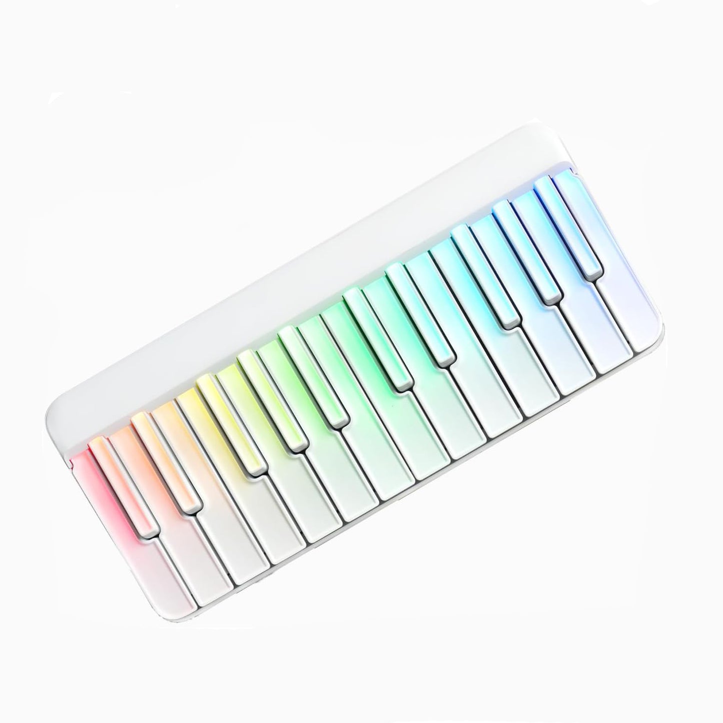 Portable Learning Digital Piano with Rainbow LED Keys | 256 Tones | 100+ Auto Chords