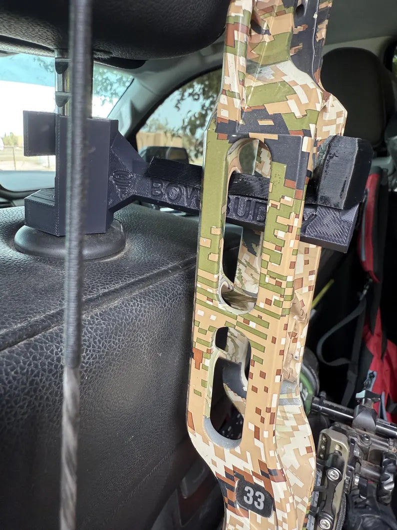 Twist-On Archery Bow Hook 2.0 | Universal Headrest Mount · Quick Install