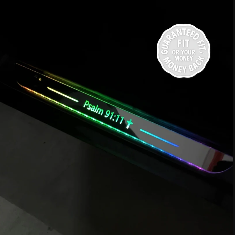 Custom LED Car Door Light – Bible Edition