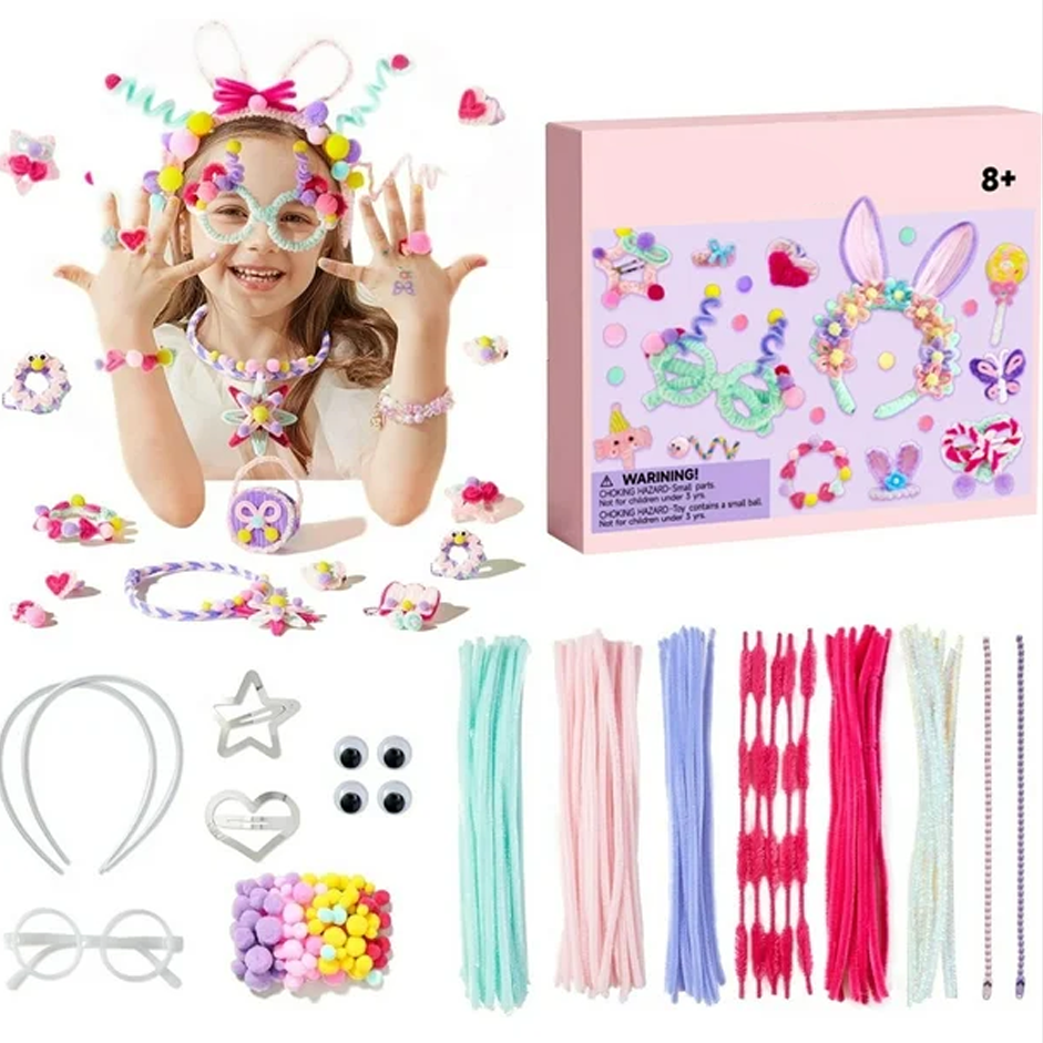 DIY Velvet Headband Craft Kit – Educational Toy for Kids & Adults