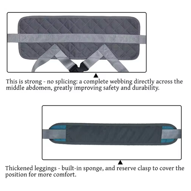 Wheelchair seat belt safety guard Fall prevention wheelchair equipment restraint belt
